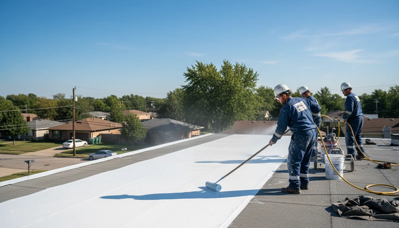 Commercial roof coating in Adrian, MO near me